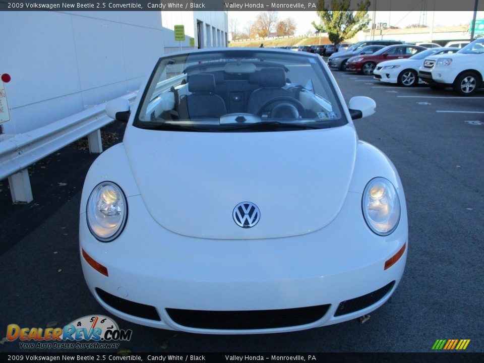 2009 Volkswagen New Beetle 2.5 Convertible Candy White / Black Photo #7