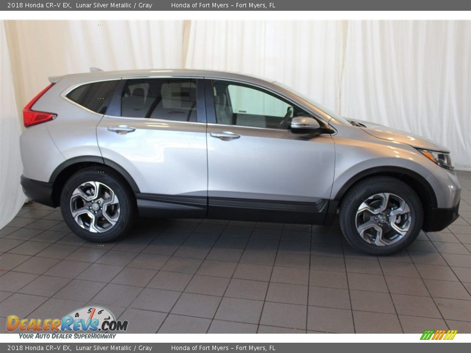 2018 Honda CR-V EX Lunar Silver Metallic / Gray Photo #3