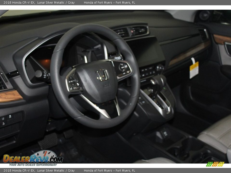 2018 Honda CR-V EX Lunar Silver Metallic / Gray Photo #12