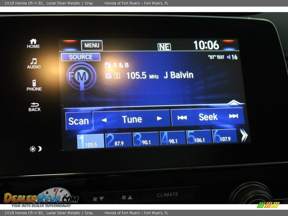 2018 Honda CR-V EX Lunar Silver Metallic / Gray Photo #16