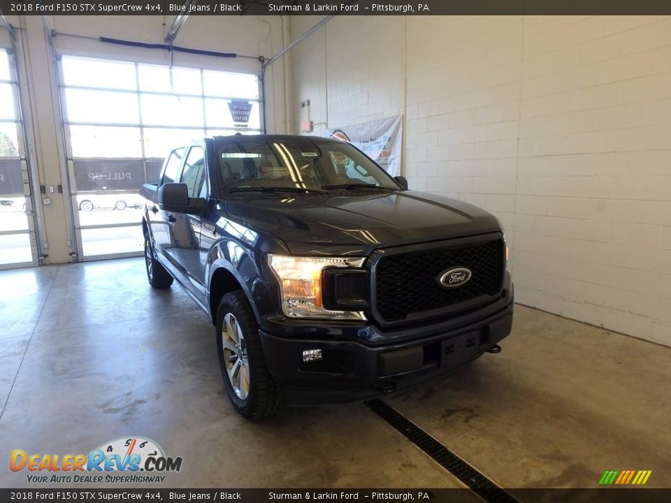 2018 Ford F150 STX SuperCrew 4x4 Blue Jeans / Black Photo #1