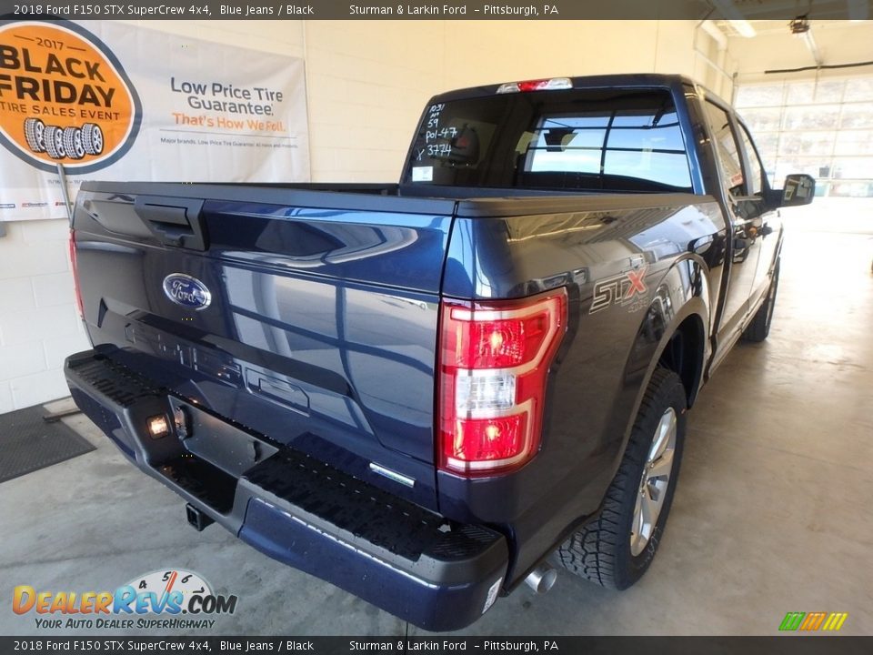 2018 Ford F150 STX SuperCrew 4x4 Blue Jeans / Black Photo #2