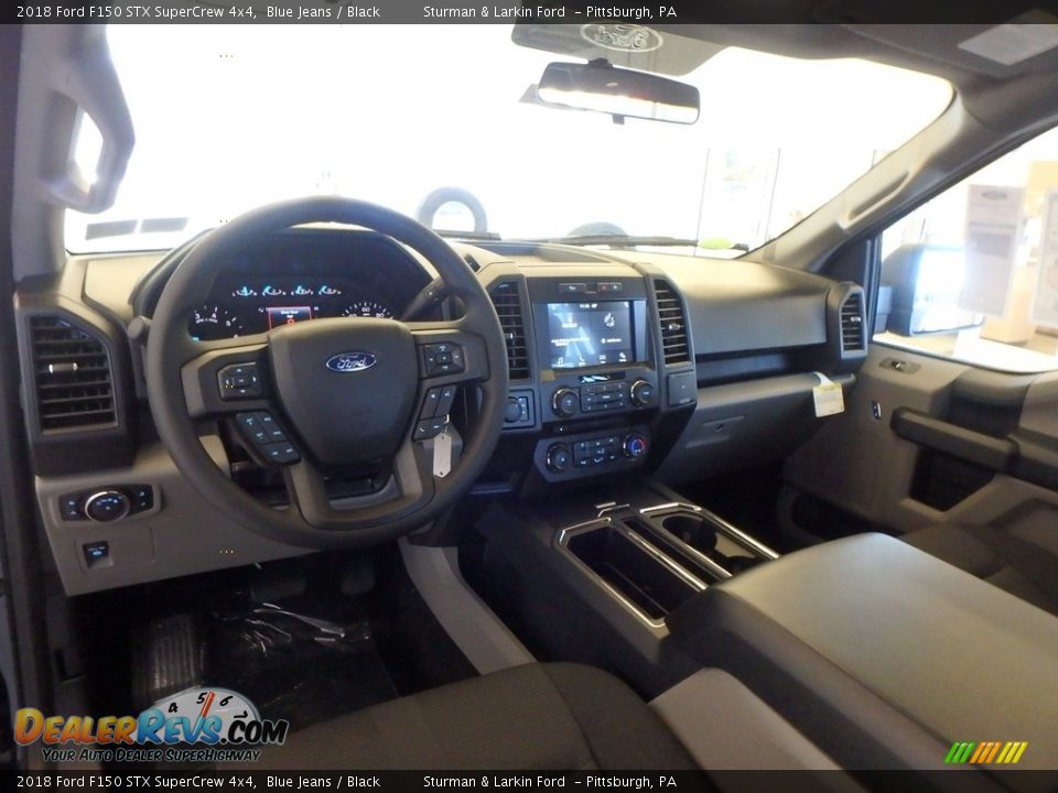 2018 Ford F150 STX SuperCrew 4x4 Blue Jeans / Black Photo #8