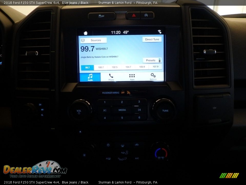 2018 Ford F150 STX SuperCrew 4x4 Blue Jeans / Black Photo #11