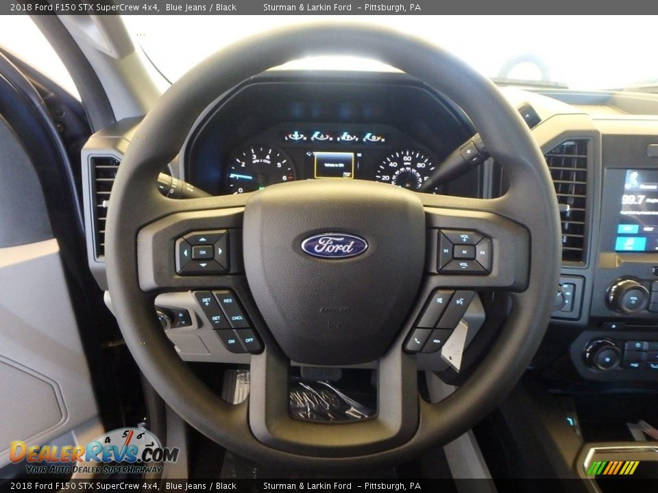 2018 Ford F150 STX SuperCrew 4x4 Blue Jeans / Black Photo #14