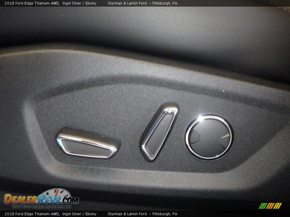 2018 Ford Edge Titanium AWD Ingot Silver / Ebony Photo #11
