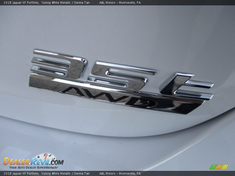 2018 Jaguar XF Portfolio Yulong White Metallic / Sienna Tan Photo #5