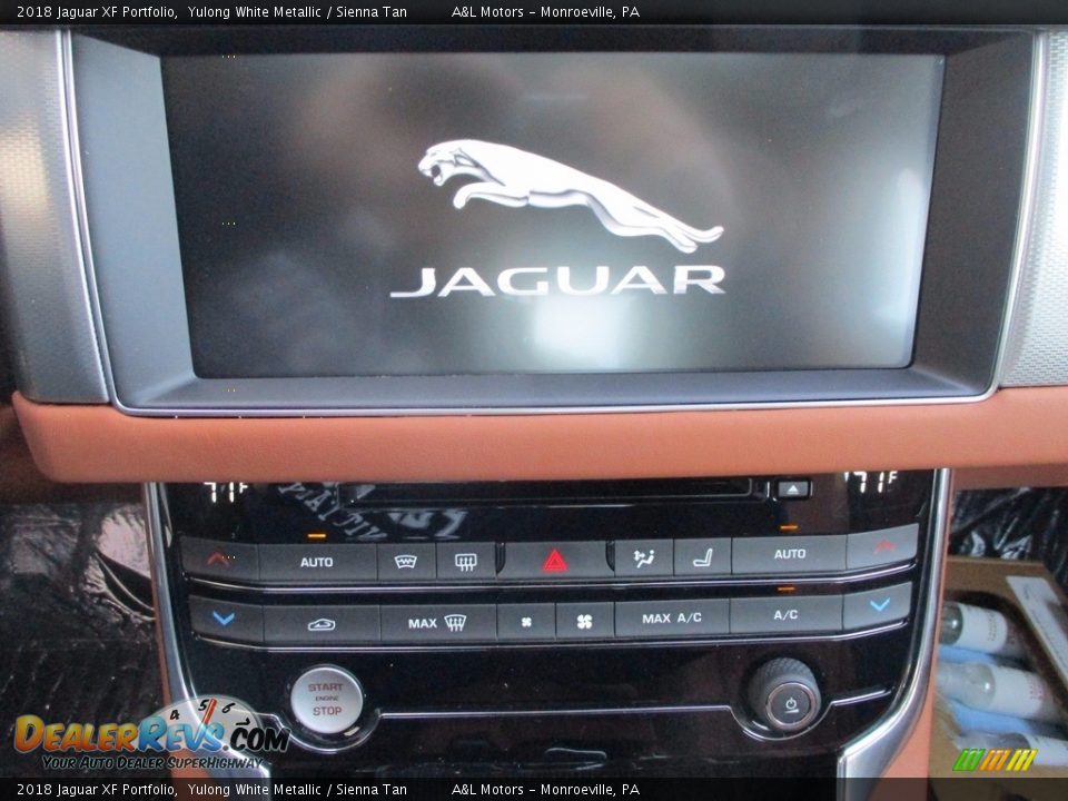 2018 Jaguar XF Portfolio Yulong White Metallic / Sienna Tan Photo #14
