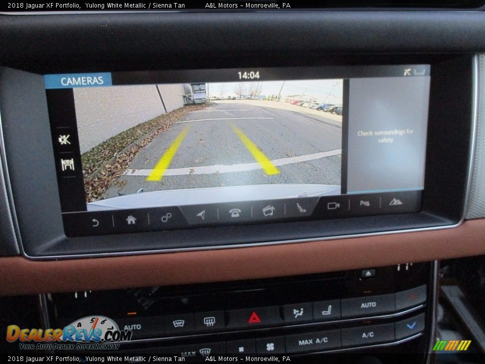 2018 Jaguar XF Portfolio Yulong White Metallic / Sienna Tan Photo #16