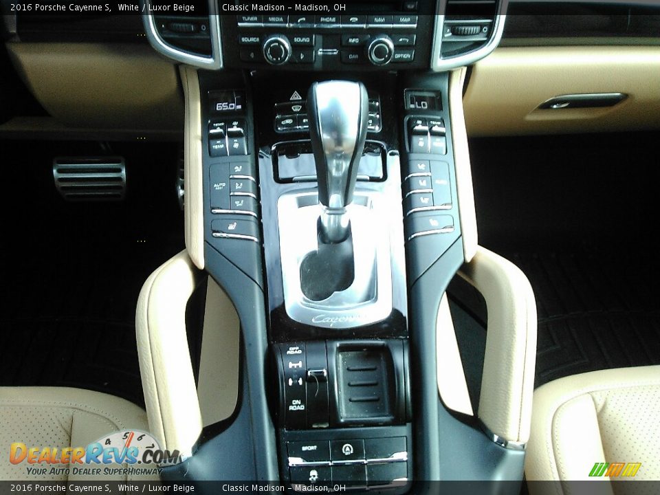 2016 Porsche Cayenne S White / Luxor Beige Photo #12