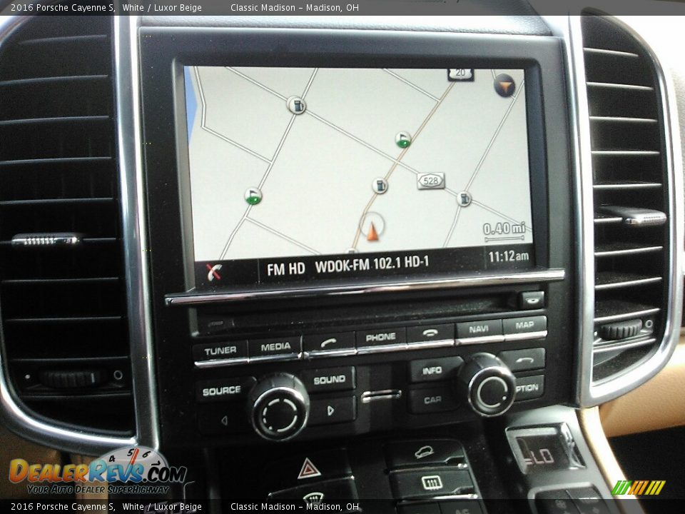 2016 Porsche Cayenne S White / Luxor Beige Photo #14