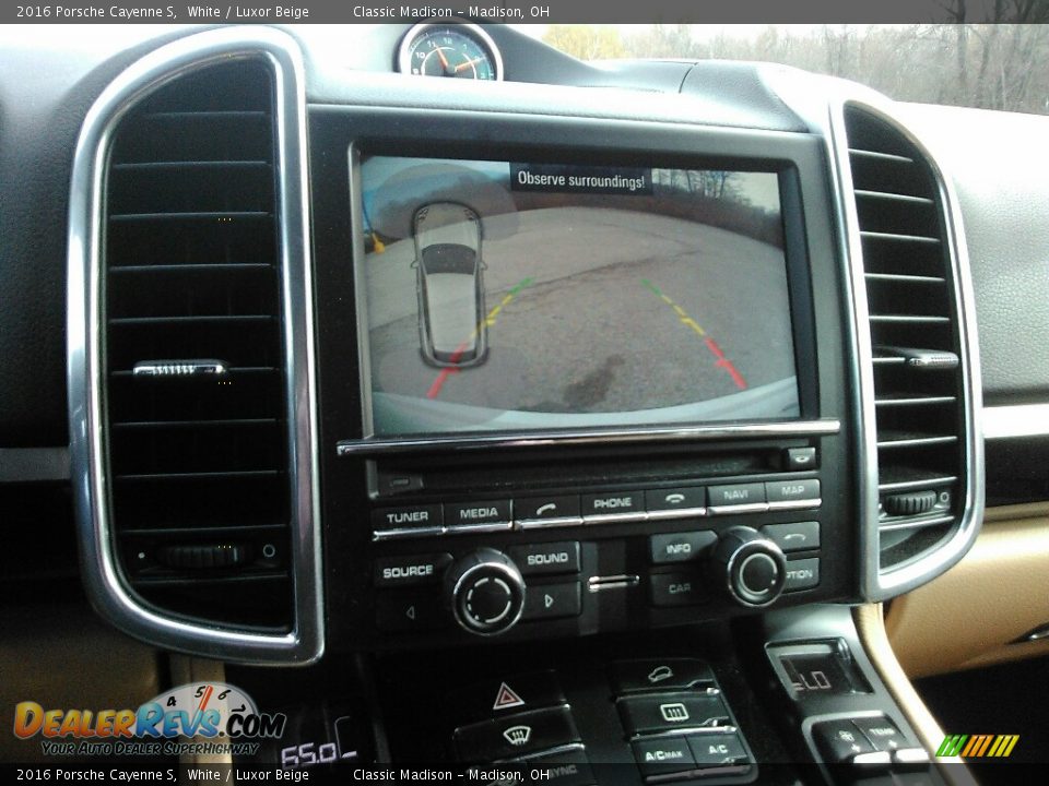 2016 Porsche Cayenne S White / Luxor Beige Photo #15