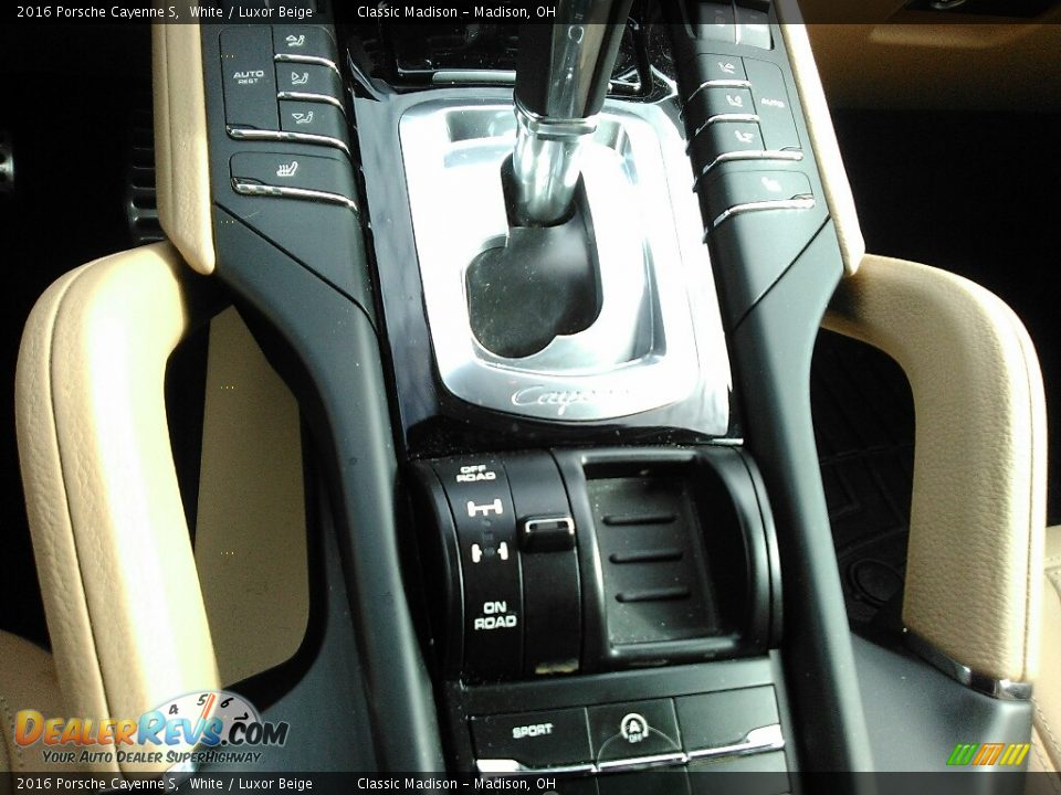 2016 Porsche Cayenne S White / Luxor Beige Photo #16