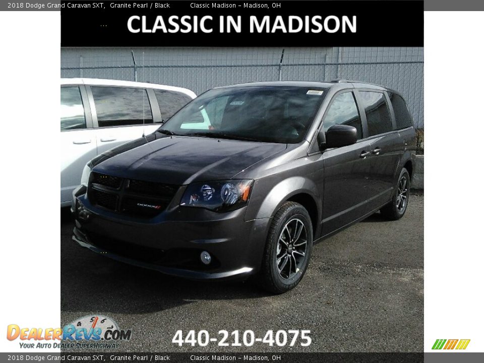 2018 Dodge Grand Caravan SXT Granite Pearl / Black Photo #1