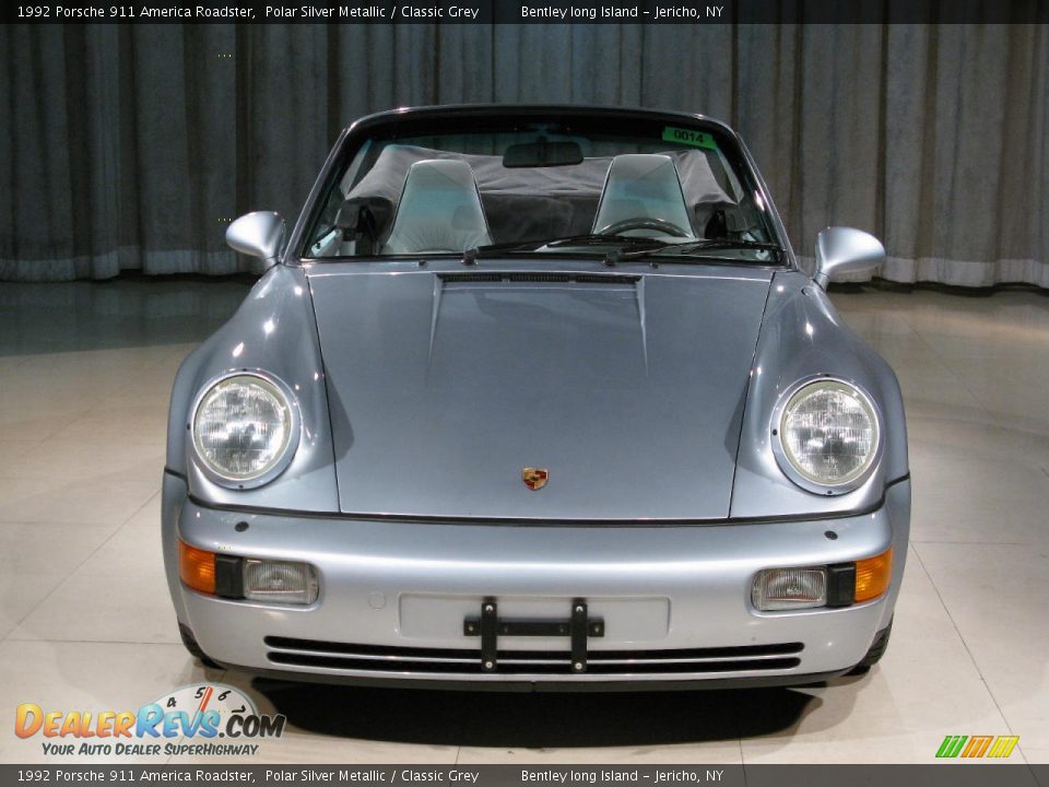 1992 Porsche 911 America Roadster Polar Silver Metallic / Classic Grey Photo #4