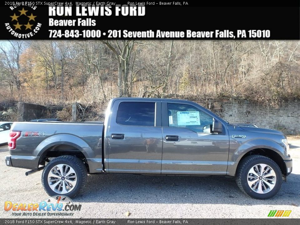 2018 Ford F150 STX SuperCrew 4x4 Magnetic / Earth Gray Photo #1