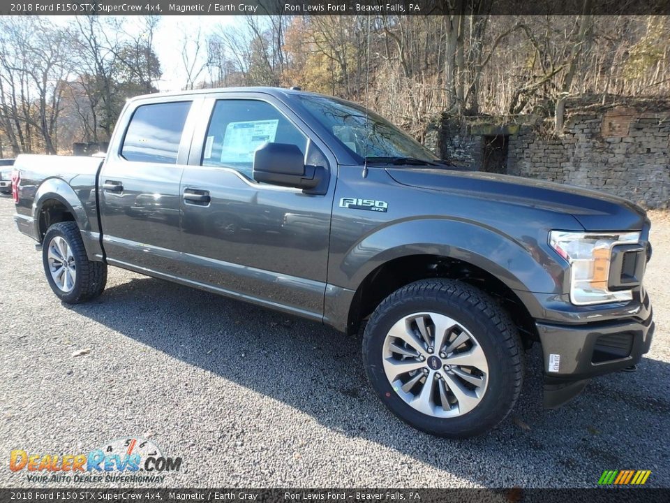 2018 Ford F150 STX SuperCrew 4x4 Magnetic / Earth Gray Photo #8