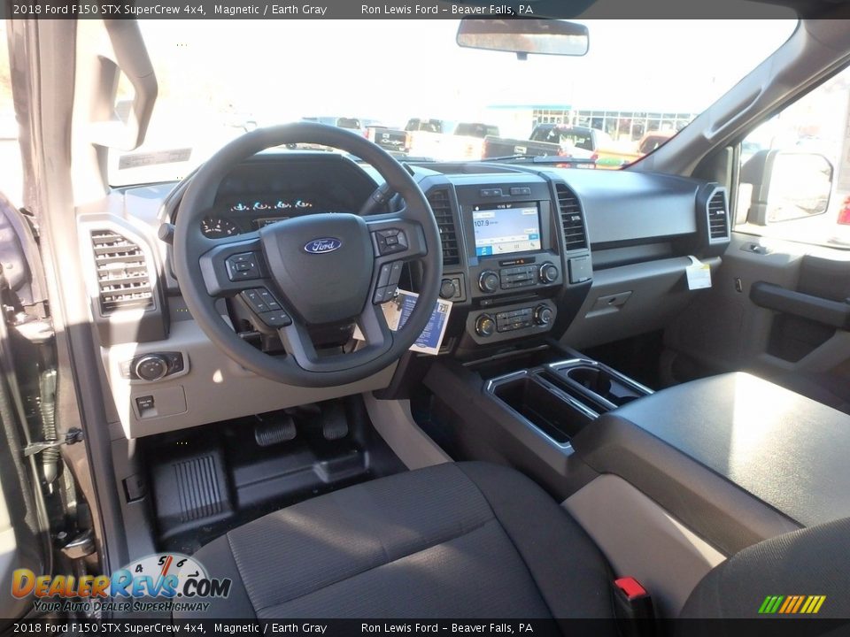 2018 Ford F150 STX SuperCrew 4x4 Magnetic / Earth Gray Photo #12