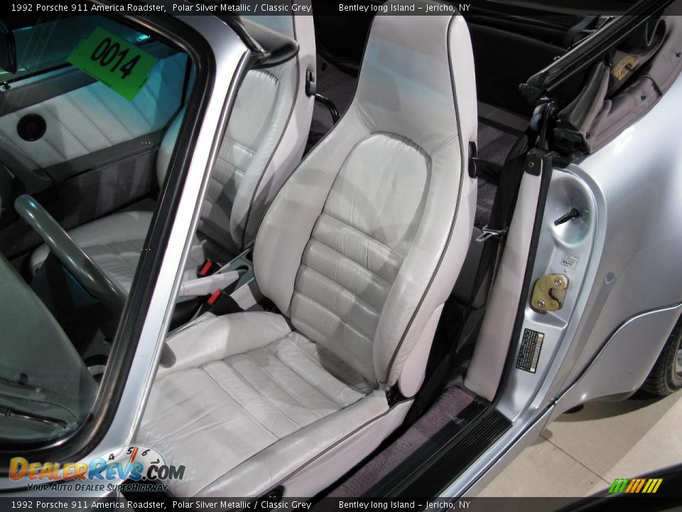 1992 Porsche 911 America Roadster Polar Silver Metallic / Classic Grey Photo #5