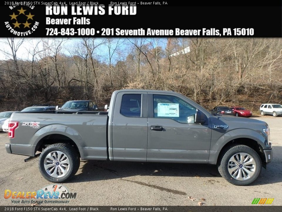 2018 Ford F150 STX SuperCab 4x4 Lead Foot / Black Photo #1