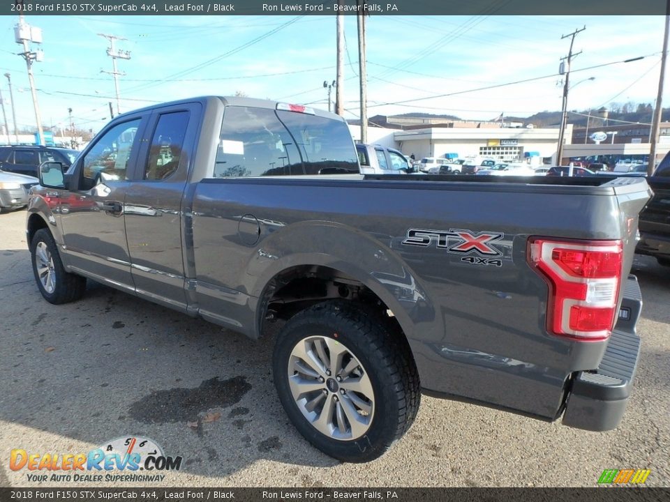 2018 Ford F150 STX SuperCab 4x4 Lead Foot / Black Photo #4