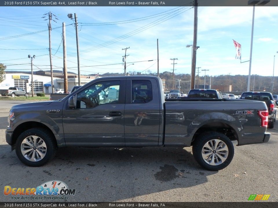 2018 Ford F150 STX SuperCab 4x4 Lead Foot / Black Photo #5