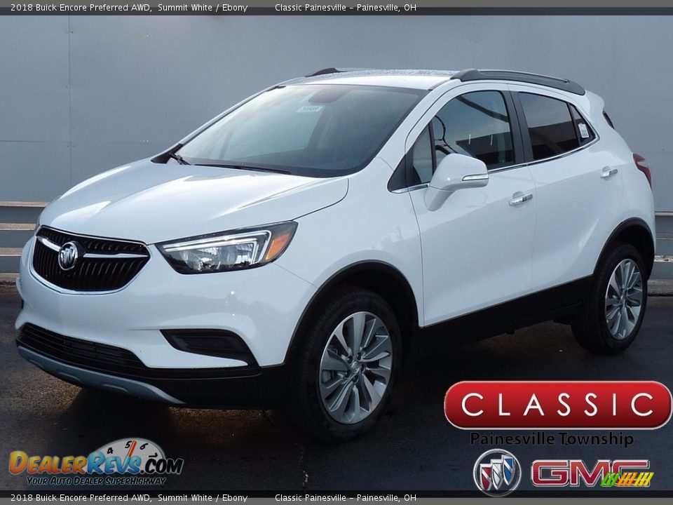 2018 Buick Encore Preferred AWD Summit White / Ebony Photo #1
