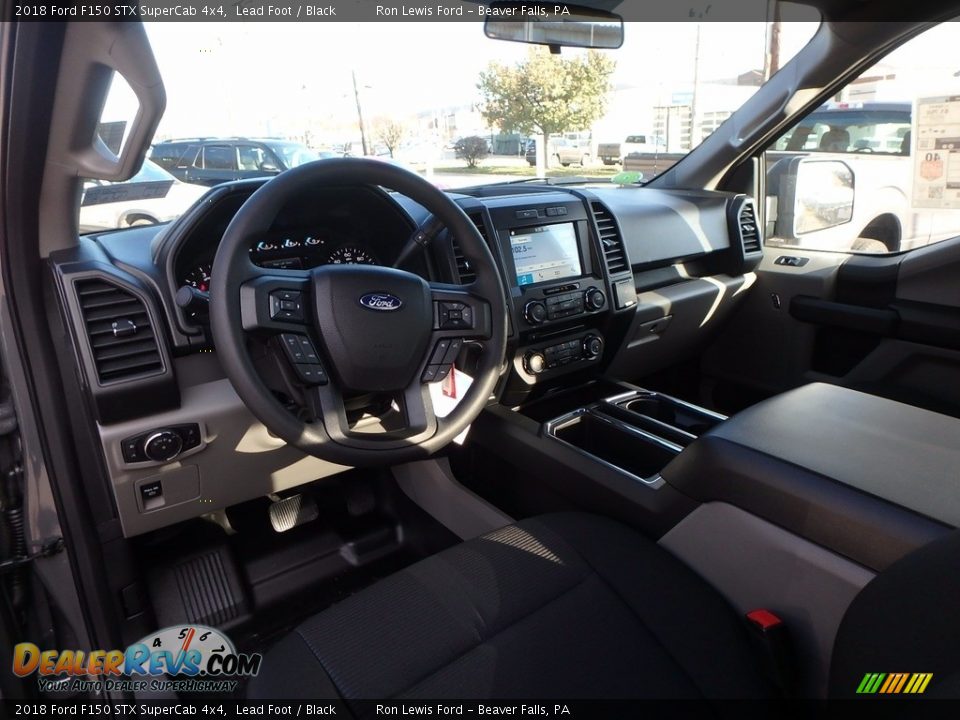 2018 Ford F150 STX SuperCab 4x4 Lead Foot / Black Photo #12
