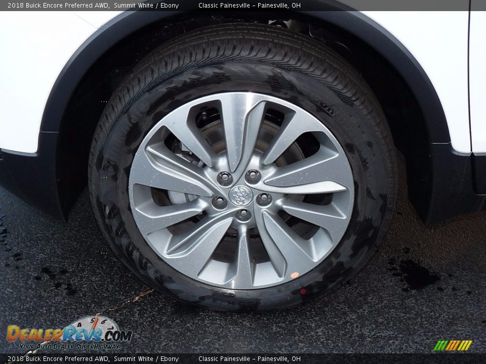 2018 Buick Encore Preferred AWD Summit White / Ebony Photo #5