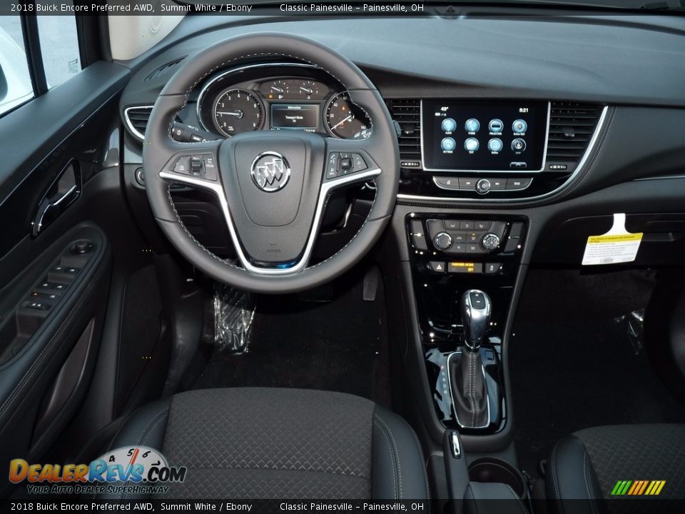 2018 Buick Encore Preferred AWD Summit White / Ebony Photo #8