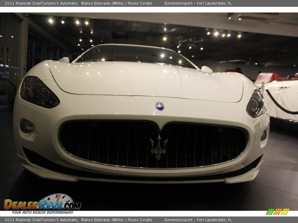 2011 Maserati GranTurismo S Automatic Bianco Eldorado (White) / Rosso Corallo Photo #6