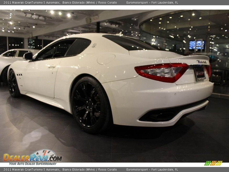 2011 Maserati GranTurismo S Automatic Bianco Eldorado (White) / Rosso Corallo Photo #9
