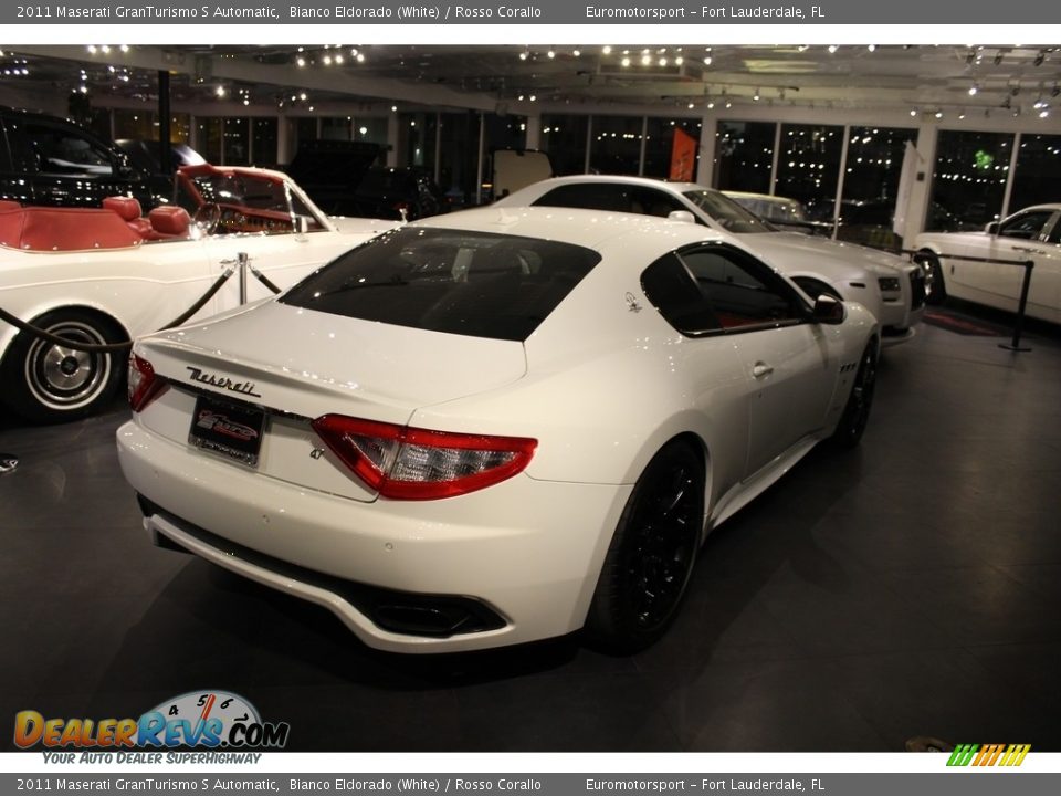 2011 Maserati GranTurismo S Automatic Bianco Eldorado (White) / Rosso Corallo Photo #12