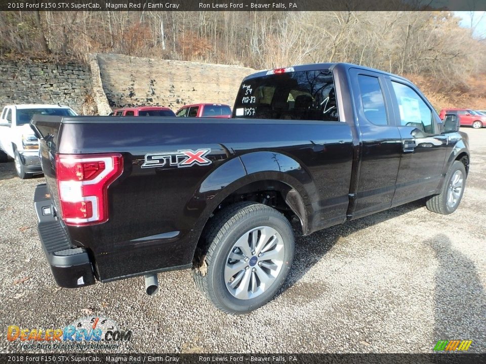 2018 Ford F150 STX SuperCab Magma Red / Earth Gray Photo #2