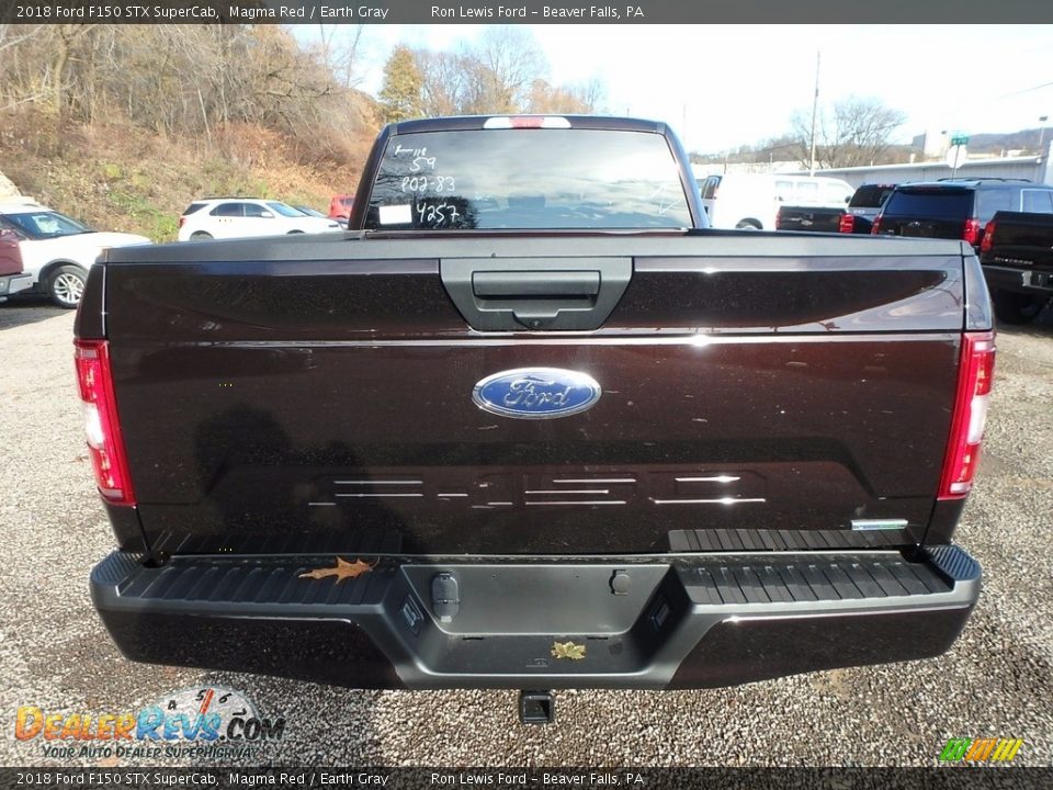 2018 Ford F150 STX SuperCab Magma Red / Earth Gray Photo #3