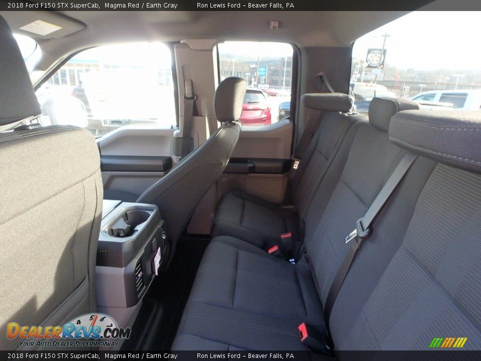 2018 Ford F150 STX SuperCab Magma Red / Earth Gray Photo #11
