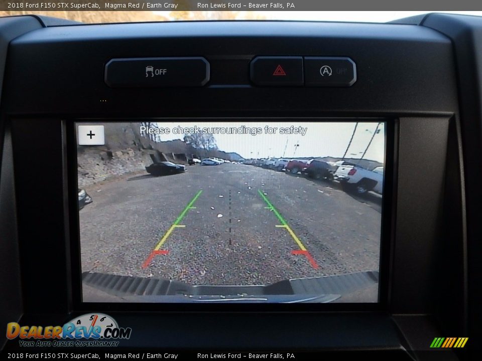 2018 Ford F150 STX SuperCab Magma Red / Earth Gray Photo #17