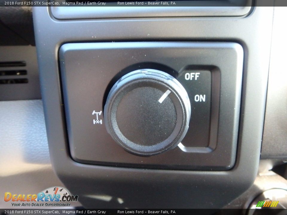 2018 Ford F150 STX SuperCab Magma Red / Earth Gray Photo #19