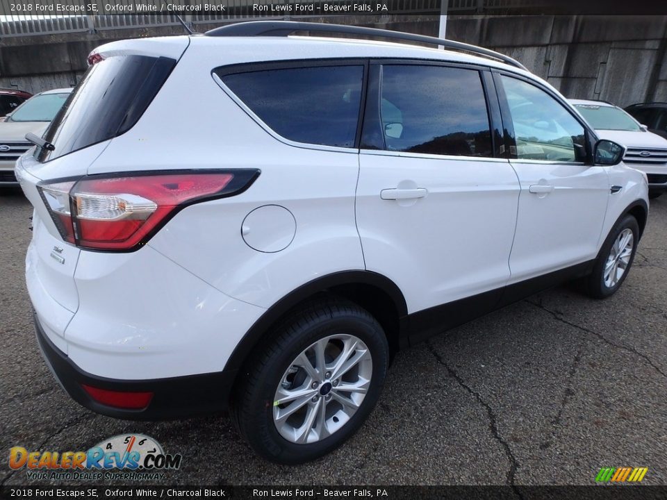 2018 Ford Escape SE Oxford White / Charcoal Black Photo #2