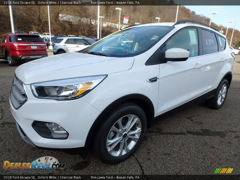 2018 Ford Escape SE Oxford White / Charcoal Black Photo #7