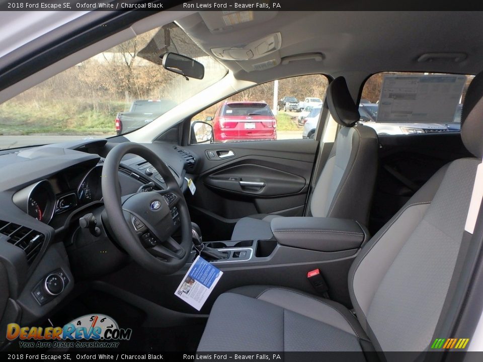 2018 Ford Escape SE Oxford White / Charcoal Black Photo #11