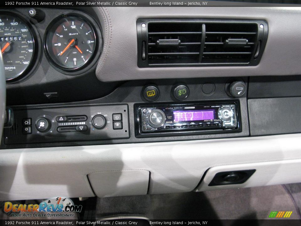1992 Porsche 911 America Roadster Polar Silver Metallic / Classic Grey Photo #8