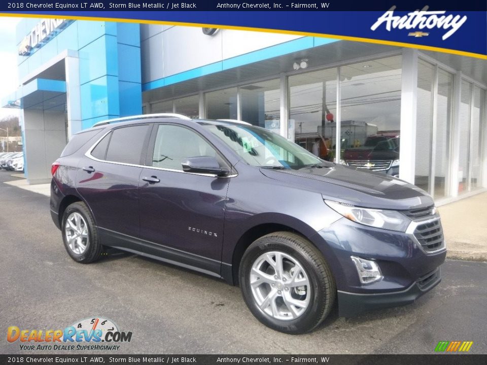 2018 Chevrolet Equinox LT AWD Storm Blue Metallic / Jet Black Photo #1
