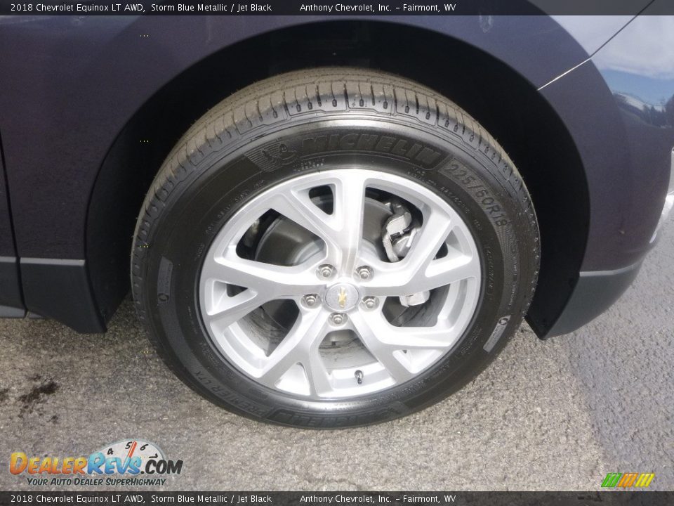 2018 Chevrolet Equinox LT AWD Storm Blue Metallic / Jet Black Photo #2