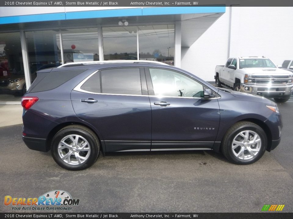 2018 Chevrolet Equinox LT AWD Storm Blue Metallic / Jet Black Photo #3