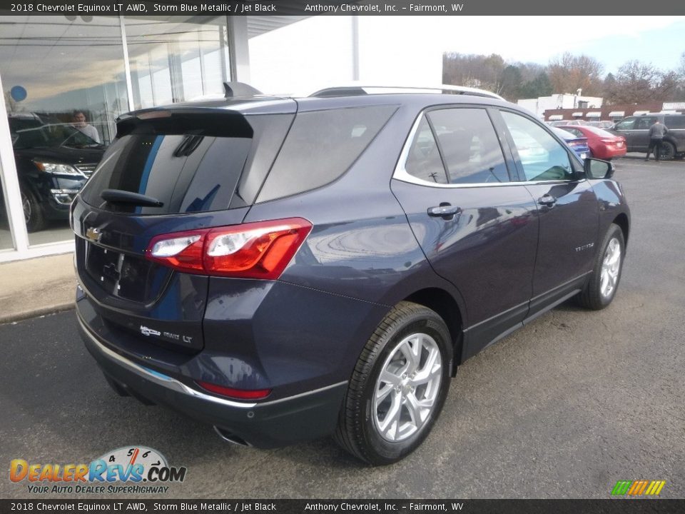 2018 Chevrolet Equinox LT AWD Storm Blue Metallic / Jet Black Photo #4