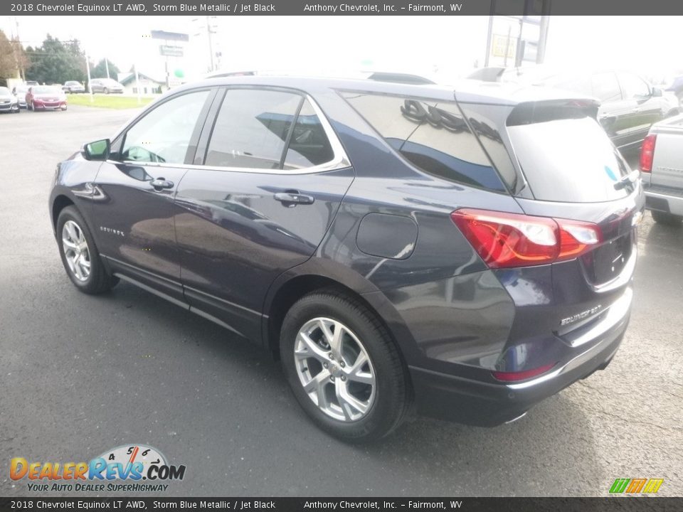 2018 Chevrolet Equinox LT AWD Storm Blue Metallic / Jet Black Photo #6