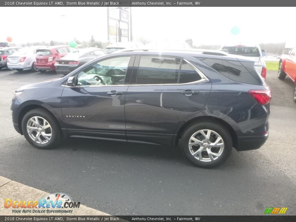2018 Chevrolet Equinox LT AWD Storm Blue Metallic / Jet Black Photo #7