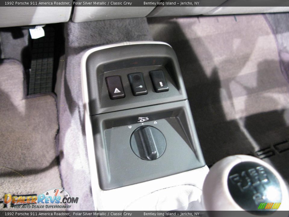 1992 Porsche 911 America Roadster Polar Silver Metallic / Classic Grey Photo #9