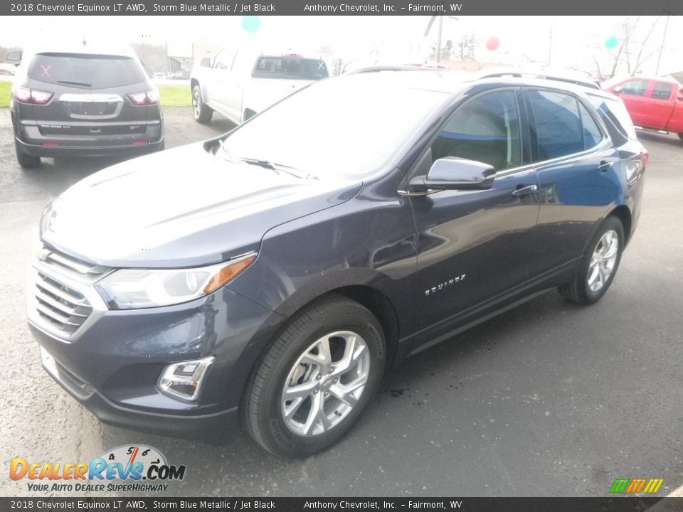 2018 Chevrolet Equinox LT AWD Storm Blue Metallic / Jet Black Photo #8